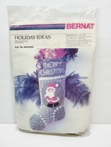 Bernat Holiday Ideas Mr Christmas Stitchery Stocking Craft Needlepoint - £14.79 GBP