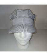 Railroad Train Conductor Blue &amp; White Stripe J Hats Unisex Child Size Me... - $174.78 MXN