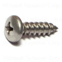 #10 x 3/4&quot; 18-8 Stainless Steel Phillips Pan Head Sheet Metal Screws - $11.37+