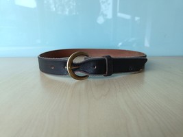 Double Rl Terrance Tumbled Leather Belt $248 Free Worldwide Shipping (0199) - £143.88 GBP