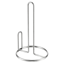 Chrome Countertop Paper Towel Holder Metal Stand Weighted Base - $14.84