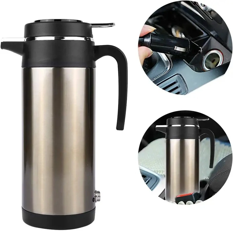 12V/24V Vehicle Hot Water Boiling Electric Kettle Travel Truck Thermal - £36.04 GBP