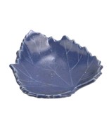 Porcelain Trinket Dish, Cornflower Blue Maple Leaf, 3&quot;, Coins, Keys, Jew... - $9.75