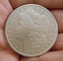 1881-P Morgan Silver Dollar  ( NICE COIN ) - £30.82 GBP