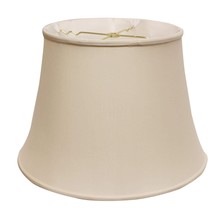 18&quot; Biege Sloped Euro Bell Pongee Shantung Lampshade - £159.76 GBP