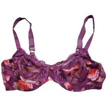 Vintage Olga Sheer Floral Underwire Bra Style 35050 Size 40C Adjustable ... - $14.85