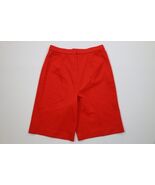 Vintage 60s Streetwear Womens 12 Blank Knit Bermuda Shorts Red Polyester... - $989.95 MXN