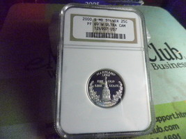 2000-S SILVER 25C MARYLAND PR 69 ULTRA CAMEO BY NGC   20130391 - $24.99