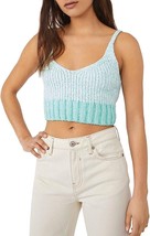 Free People Intimately Womens Here All Day Knit Crop Bralette Blue S - $28.71