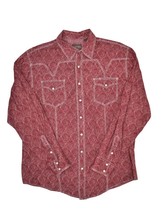 Roper Floral Western Pearl Snap Shirt Mens XL Long Sleeve Cowboy Rodeo C... - £26.58 GBP