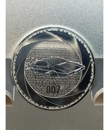 2024 Great Britain 2 Pounds James Bond &#39;007&#39; 1 Troy OZ .999 Fine Silver ... - $42.75