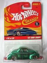 Hot Wheels Classics Series 2 # 19 of 30 Green Spectraflame &#39;40 Ford Coupe on Whi - $9.48