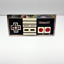 Nintendo Controller Belt Buckle Black White Red Chrome - $8.99