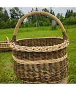 Handwoven Willow Basket – Rustic Wicker Storage or Decorative Basket  - $197.49 CAD