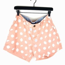 Old Navy coral flat front fruit themed short shorts zip front pockets si... - £17.31 GBP