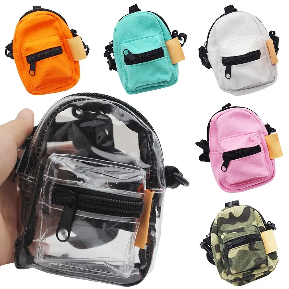 Mini Backpack For 1/6 BJD Dolls Fashion Handbag Lady Leather Bag Purse - £10.52 GBP