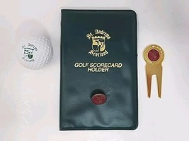 Vtg St. Andrews Scotland Crest Logo Golf Ball, Marker, Divot Tool, Score... - $22.99