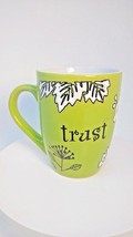 Ceramic Family &amp; Religious based Stoneware beverage mugs - Green Trust Mug - £10.40 GBP
