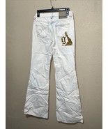 John Galliano Women‘s WHITE WASH Slim Fit Flair Jeans Size W26 / IT40 NEW - $401.52 CAD