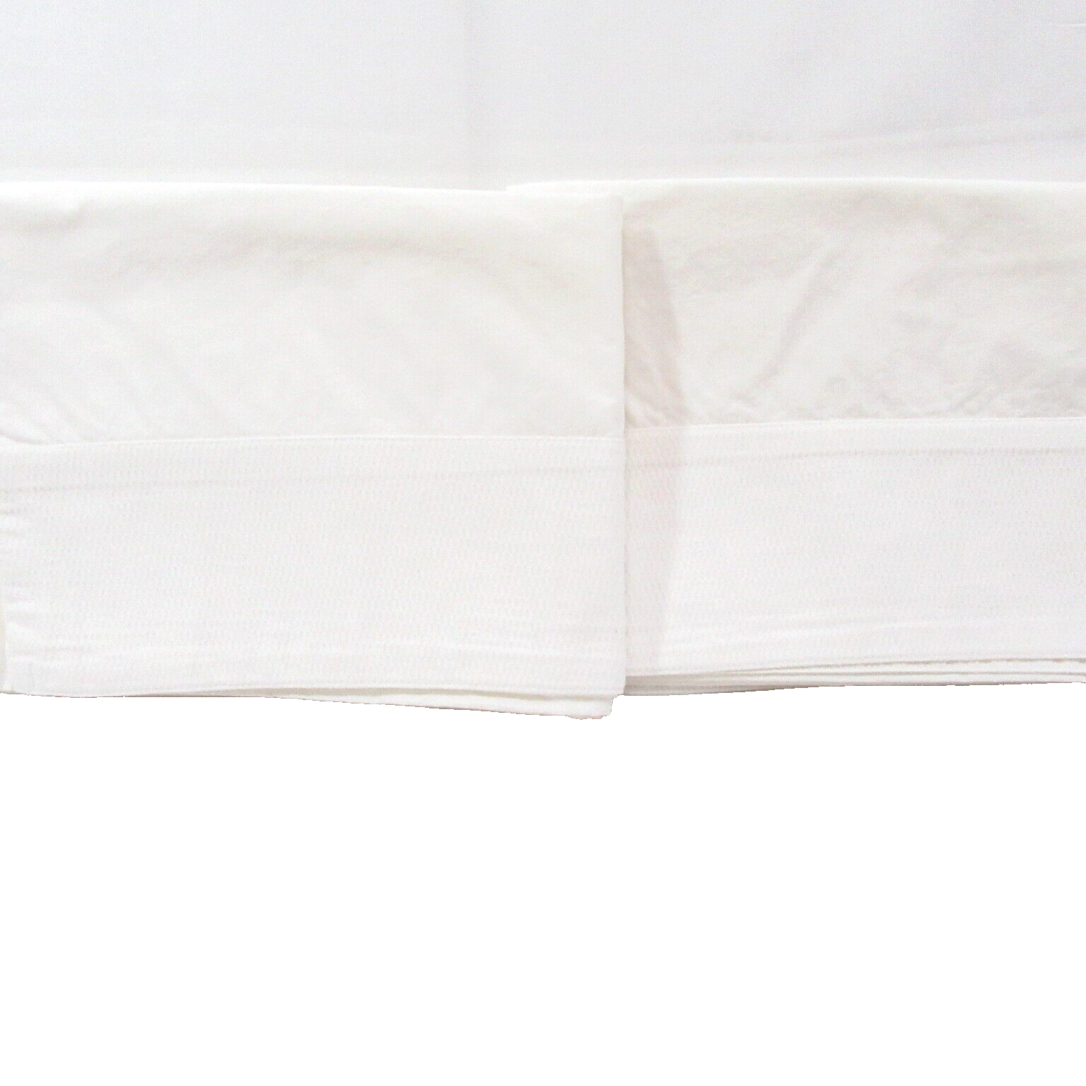 Primary image for Ralph Lauren Pique Hems White 2-PC Standard Pillowcase Pair