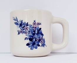 Cream Stoneware 10 oz. Coffee Tea Mug Cup with a Floral Design  - $15.27
