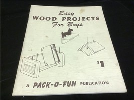 Easy Wood Projects for Boys A Pack-O-Fun Publication Craft Pattern Booklet - £9.26 GBP