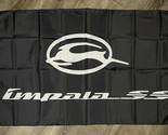 Chevrolet Chevy Impala SS Flag 3x5 ft Racing Black Banner Man-Cave Garag... - $20.00