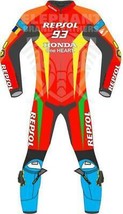 Marc Marquez Repsol One Heart Honda Red Motogp Motorbike Leather Racing Suit - £223.71 GBP