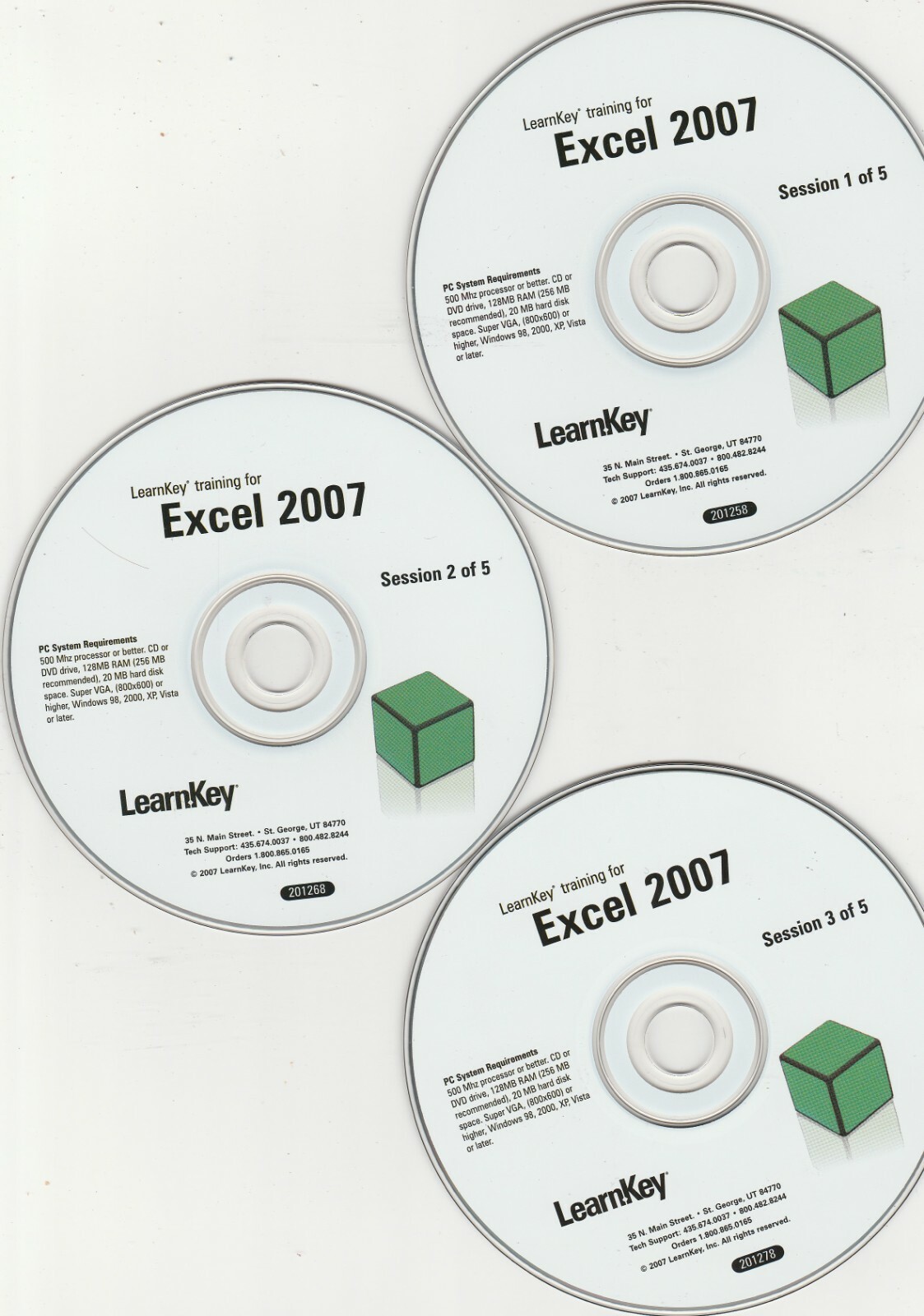 LearnKey Microsoft Excel 2007 5 Disc CD-Rom Set Item image 3