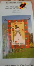 Welcome to our Home - Burlap Garden Flag - 12.5&quot; x 18&quot; - $11.31