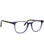 Warby Parker Eyeglasses Dawson M 752 Azure Crystal/Oak Barrel Square 49[... - $79.99