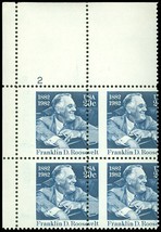 1950, 20¢ Misperfed Error Plate Block FDR Stamps * Stuart Katz - £39.96 GBP