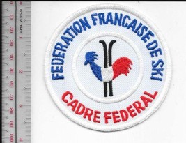 Vintage Skiing France National Officer French Ski Federation Cadre Federal patch - £7.90 GBP