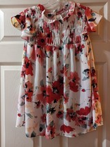 Girls Floral Dress Size Medium - £11.79 GBP