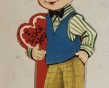 Vintage Valentine Greeting Card I Like You Box4 - $3.95