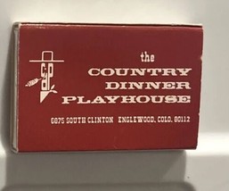 The Country Dinner Playhouse Matchbook Cover Englewood, Colorado - £5.22 GBP