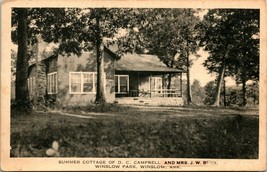 Postcard Albertype Winslow Arkansas AR Summer Cottage of DC Campbell Of ... - £31.30 GBP