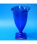 MT. PLEASANT Vase By SMITH GLASS - Cobalt Blue Depression Era - Nearly A... - €30,94 EUR