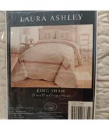 NWT Laura Ashley ARABELLA KING SHAM Gorgeous Quilted Embroidery Machine ... - $23.20