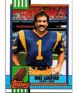 1990 Topps Mike Lansford #76 Los Angeles Rams Football Card - $3.23