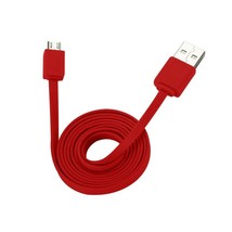 REIKO TANGLE FREE MICRO USB DATA CABLE 3.3FT IN RED - £47.18 GBP