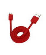 REIKO TANGLE FREE MICRO USB DATA CABLE 3.3FT IN RED - $59.99