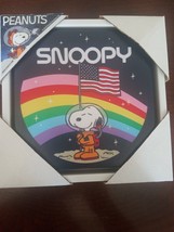 Peanuts Snoopy Small Picture Canvas American Flag - £30.83 GBP