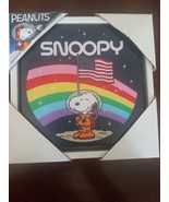 Peanuts Snoopy Small Picture Canvas American Flag - $39.48