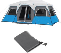 Core 12 Person Lighted Instant Cabin Tent &amp; Footprint - $494.99