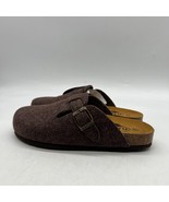 Plakton Blog Womens Brown Wool Round Toe Slip On Casual Clog Size 8.5 - £46.43 GBP