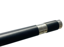 Smooth Black Genuine Leather Cigar Tube ( 1 piece) 8&quot;L - £11.65 GBP