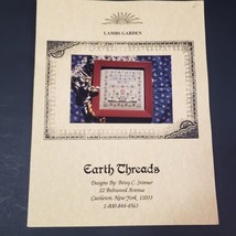 Earth Threads Lambs Garden Cross Stitch Sampler Pattern Betsy Stinner 1996 - £2.96 GBP