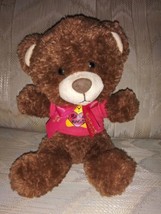 Build A Bear Workshop Teddy Bear 10&quot; Plush Bear Hugs Shirt Bow 2013 BAB ... - $16.82