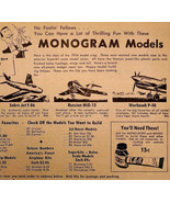1974 Monogram Models Airplane Model Supply Advertisement Aviation Kits D... - $28.07 CAD